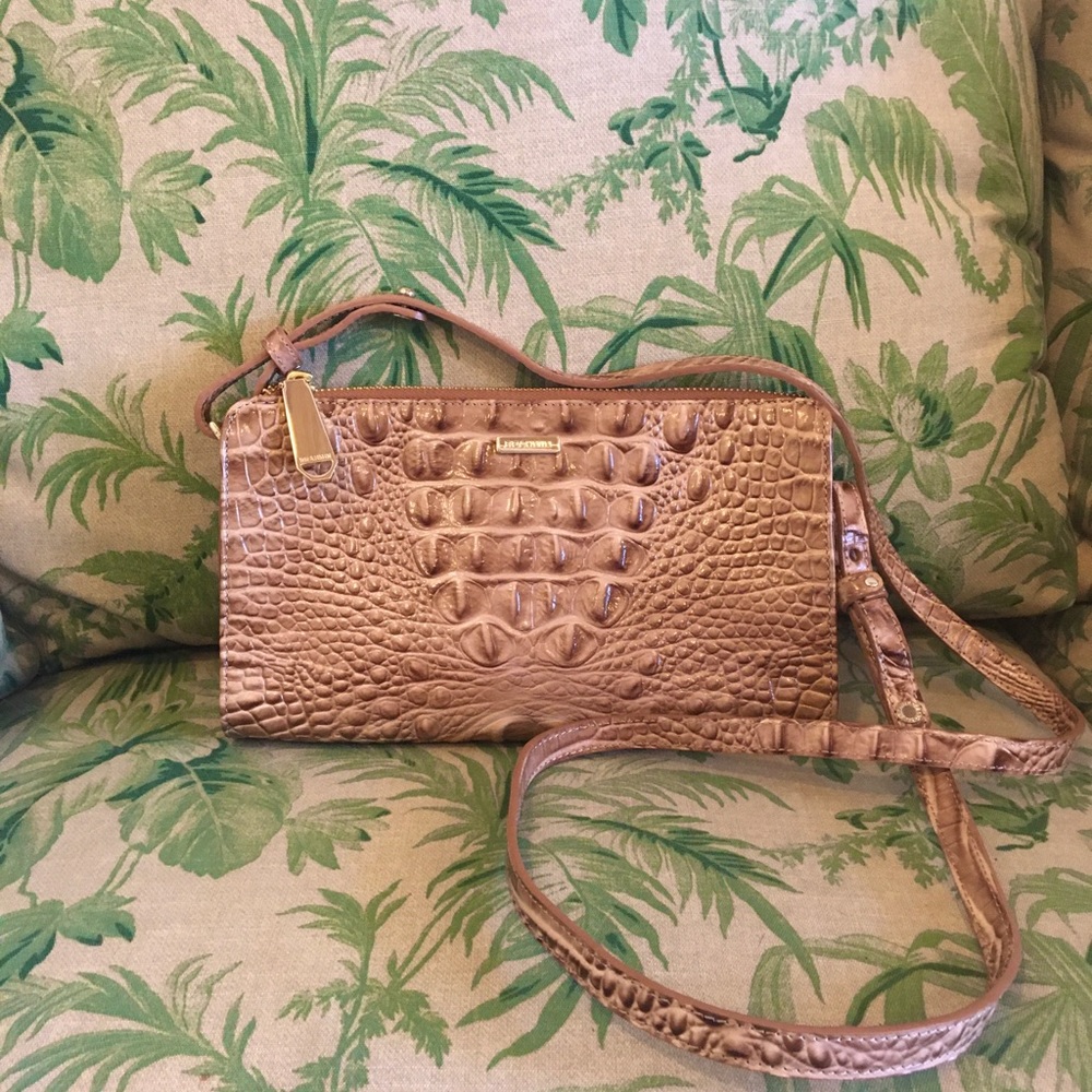 ‼️SOLD‼️NWOT Brahmin Sienna Crossb in Tobacco🌴🤎 - Picture 4 of 10